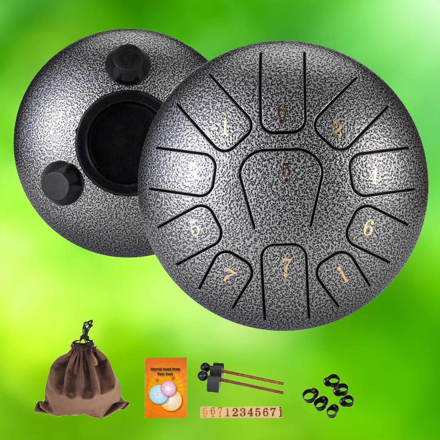 Stahlzungen Trommel - 6 Zoll mit 11 Noten