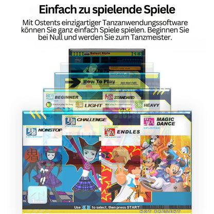 Bewegungssensor Tanzmatte mit Musik für interaktives und verspieltes Fitnesstraining