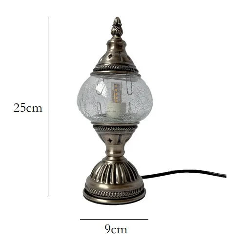 Türkische Mosaik Tischlampe – Handgefertigtes künstlerisches Nachttischlicht