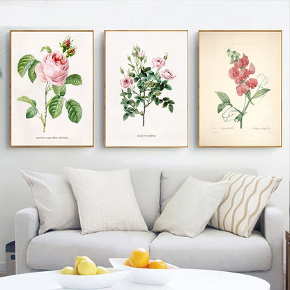 "Vuokko" Vintage Botanische Drucke Leinwand Kollektion