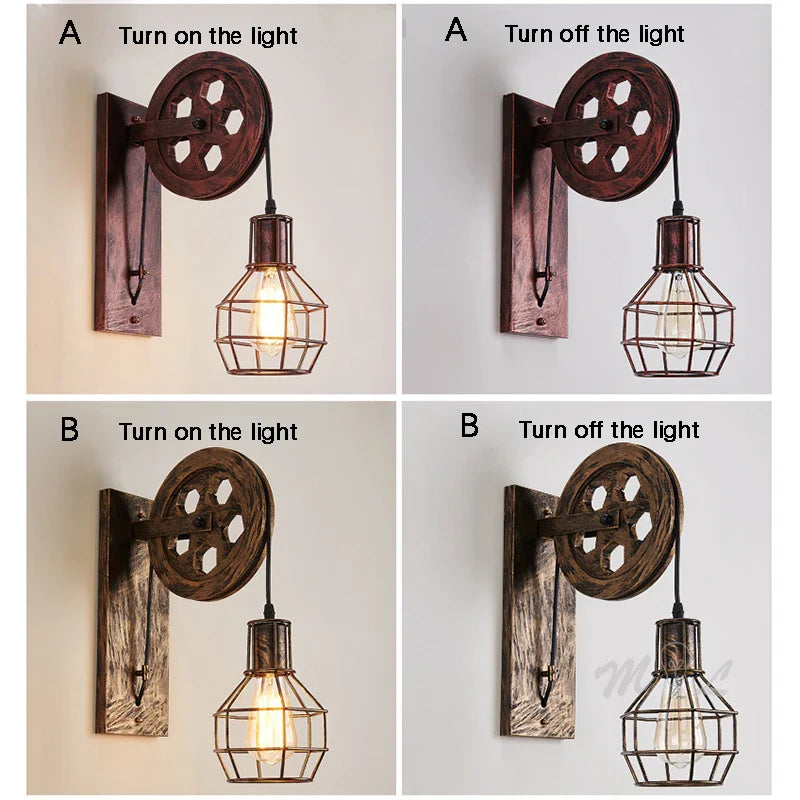 Riemenscheibenlampe | Stilvolle Industriebeleuchtung für zu Hause