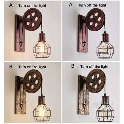 Riemenscheibenlampe | Stilvolle Industriebeleuchtung für zu Hause