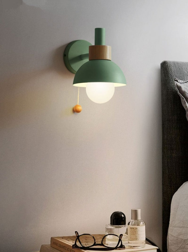 Bunte Nordic Pull Switch Wandleuchte