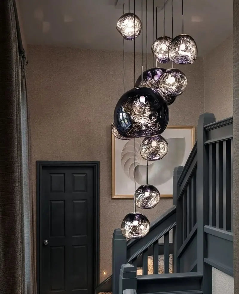 RoyaleGlow Wunderschöne Lava-Glas-Hängelampe – Elegante Hängeleuchte für Zuhause & Esszimmer