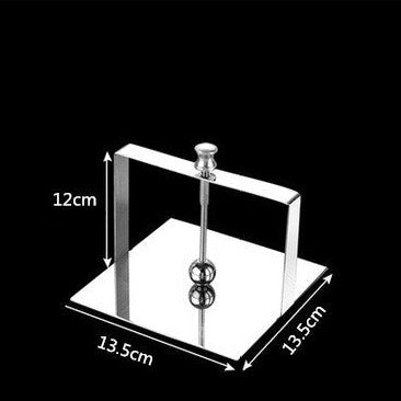 Serviettenhalter aus spiegelpoliertem Edelstahl Silber