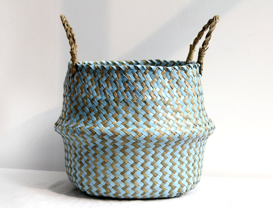 Spring Weave Korb Pflanztopf – Handgefertigt aus Bambus – Mit Faltbarem Design