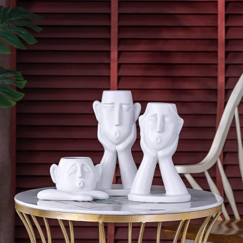 Face Vace | Skulptur Blumenvase