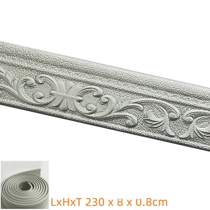 Garduru-Sockel - Selbstklebende Garduru-Wandeinfassung Streifen x 230 cm