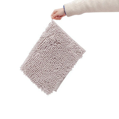 Hochwertige Chenille-Badematte Wasserabsorbierend, Rutschfest und Waschbar