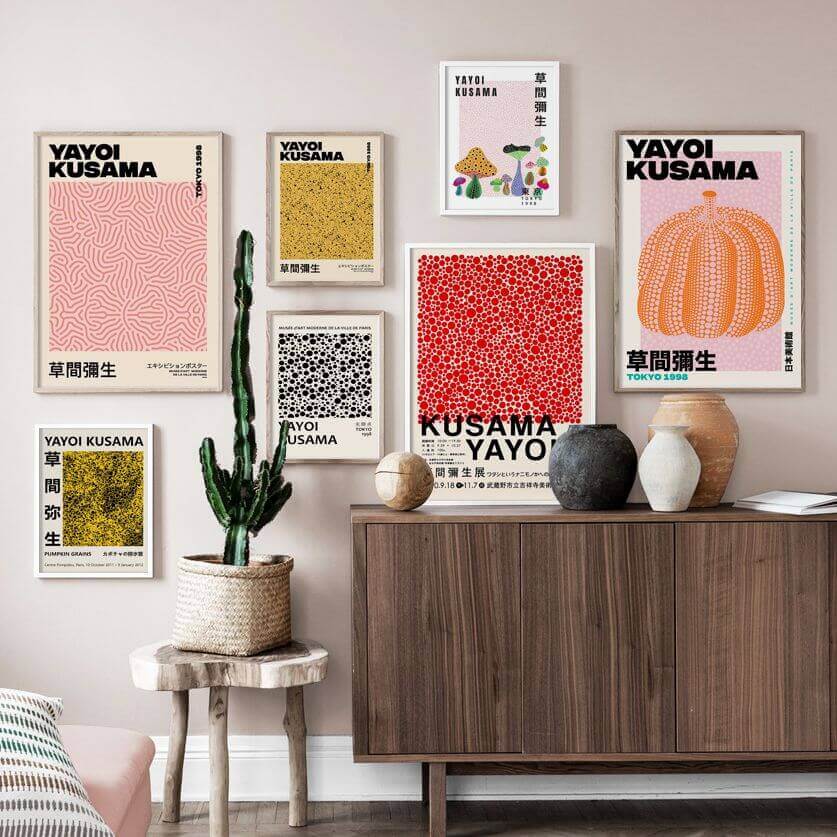 Yayoi Kusama Abstrakt Premium Poster