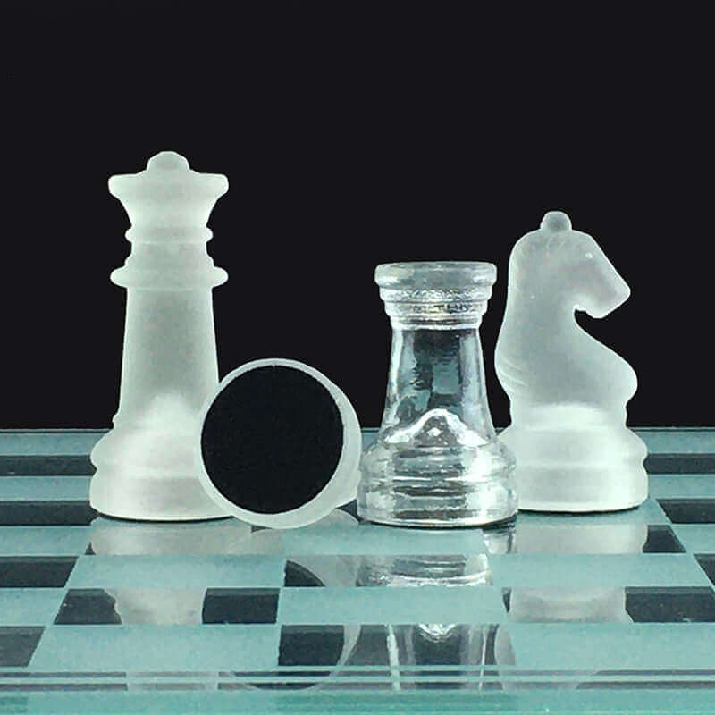 Glas Schachspiel