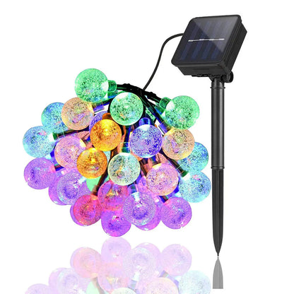 Solar LED Lichterkette Wasserdicht – Dekorative Außenbeleuchtung für Garten, Terrasse und Balkon
