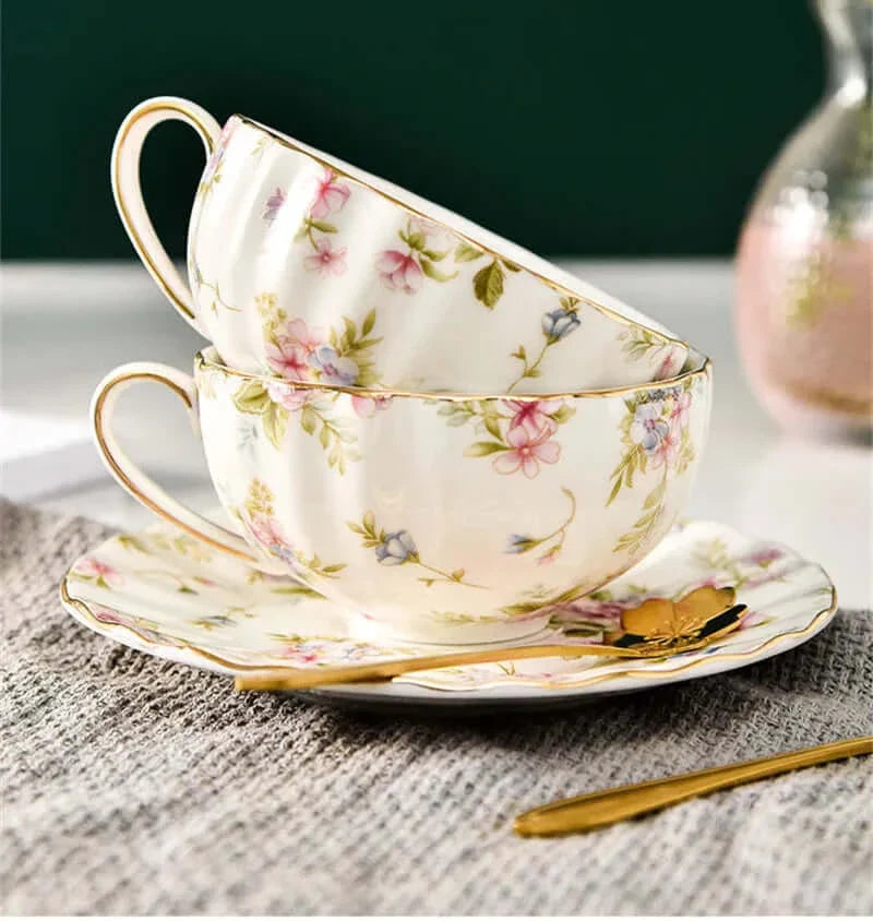 Elegante Bone China Porzellan Kaffeetasse - Luxuriöses und einzigartiges Design