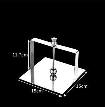 Serviettenhalter aus spiegelpoliertem Edelstahl Silber