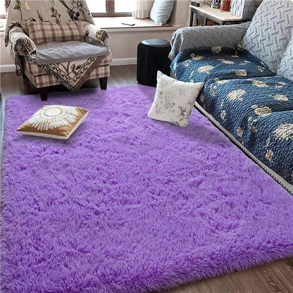 Flauschiger Hochflor-Teppich – Weicher, rutschfester Teppich für Kinderzimmer & Wohnzimmer