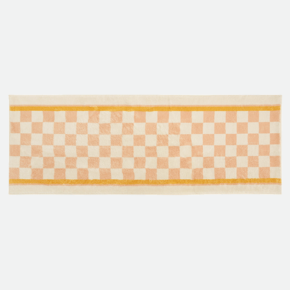 Retro Karo-Läufer Teppich