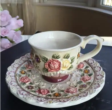 Vintage Prinzessinnenkleid Keramik Teeset