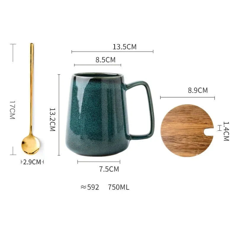 700ml Extra Large Zeitgenössische Keramiktasse