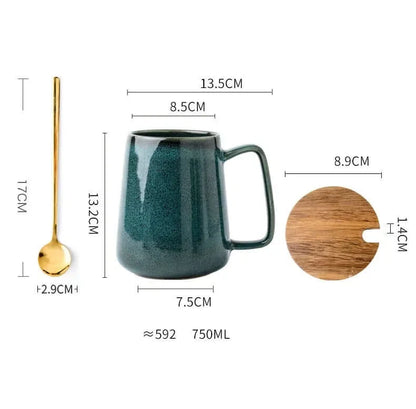 700ml Extra Large Zeitgenössische Keramiktasse