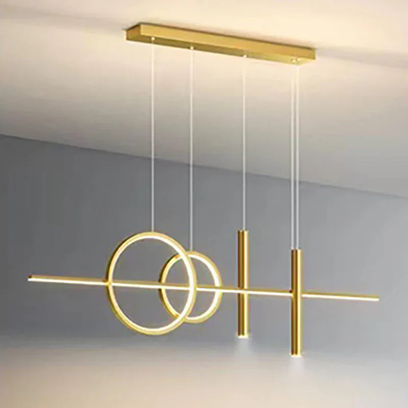Moderne Esszimmerlampe mit 3 Ringen - Einstellbare Beleuchtung Elegantes Design