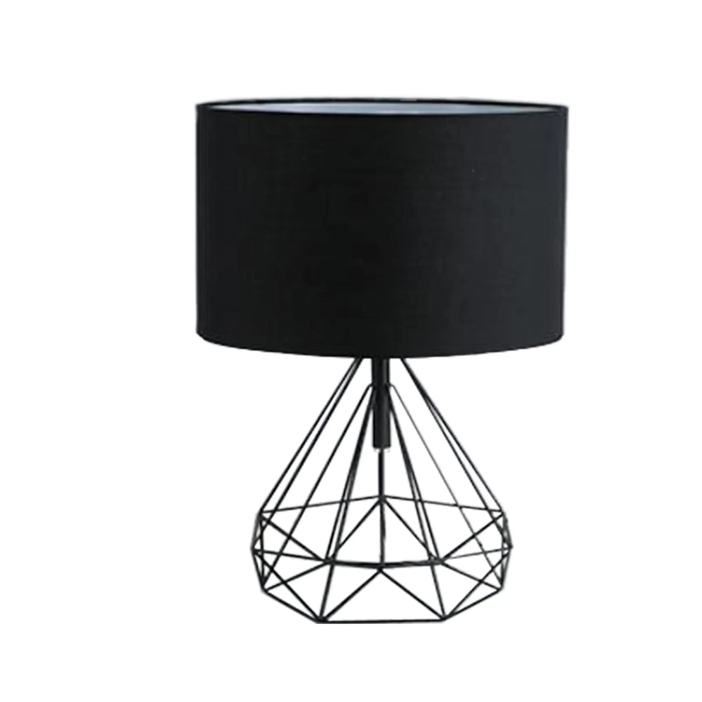 Schwarze Nordische Retro Geometrische Schreibtischlampe