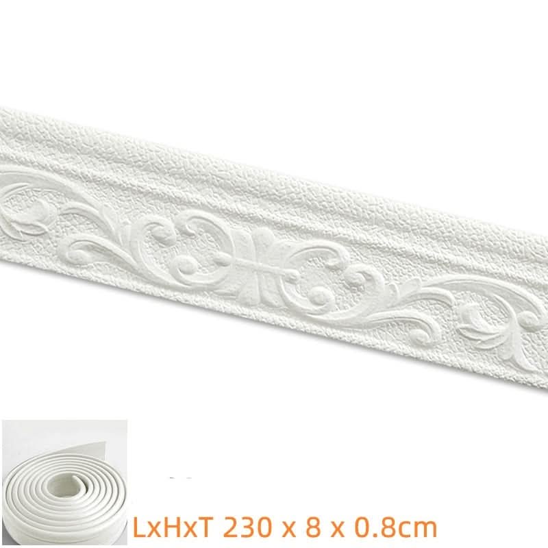 Garduru-Sockel - Selbstklebende Garduru-Wandeinfassung Streifen x 230 cm