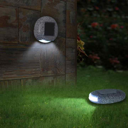 Solar LED Steinleuchte für Garten und Wege – Wetterfeste Wegbeleuchtung im Naturstein-Design