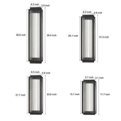 Moderne LED-Wandlampe wasserfest