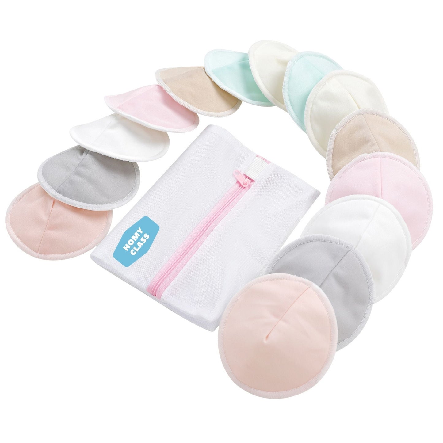 Waschbare Bio-Bambus-Stilleinlagen.