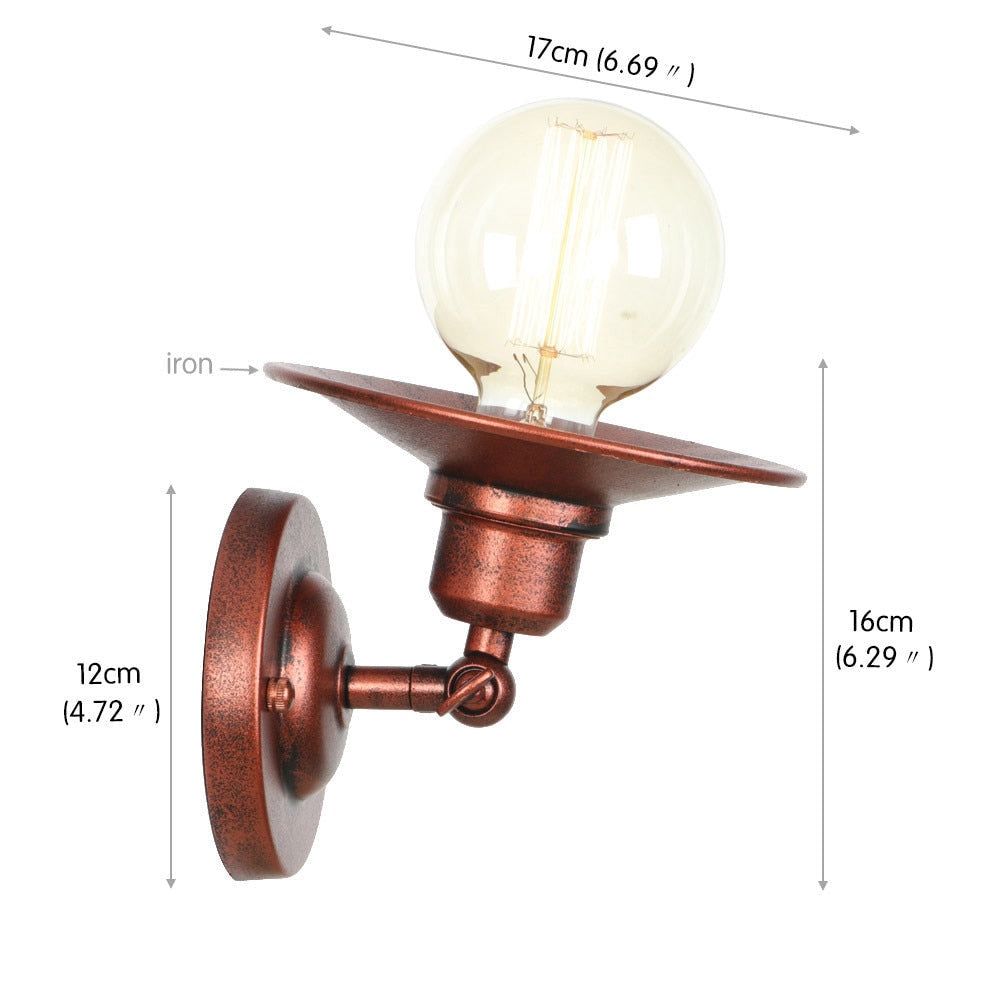 Vintage Industrielle Metall Wandlampen