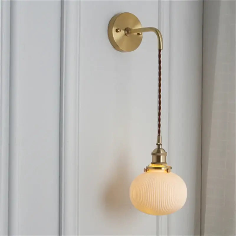 Zeitlose Eleganz: Nordisches Weißes Porzellan Wandlampe