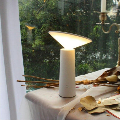 PalmLume – Moderne LED Tischlampe mit Dimmfunktion und wiederaufladbarem Design