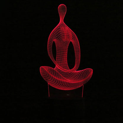 Yoga-Meditation 3D-LED-Lampe