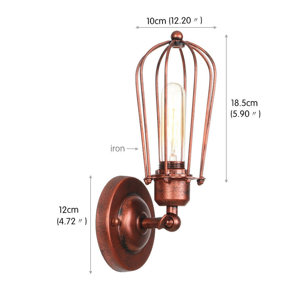 Vintage Industrielle Metall Wandlampen