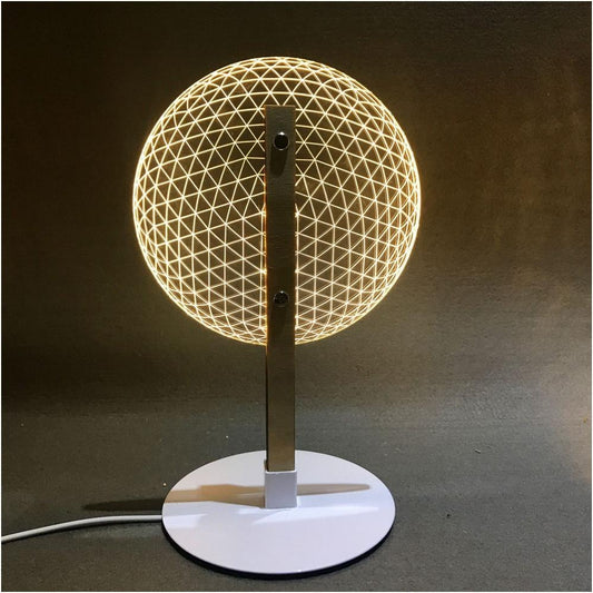 AvantaGlow – 3D Tischlampe mit Holzakzenten und innovativem Lichtdesign