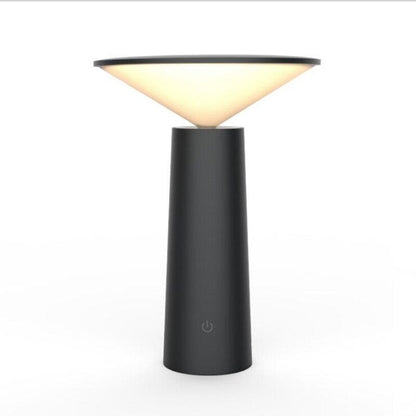 PalmGlow – Wiederaufladbare LED-Tischlampe mit warmem Design und dimmbarer Funktion