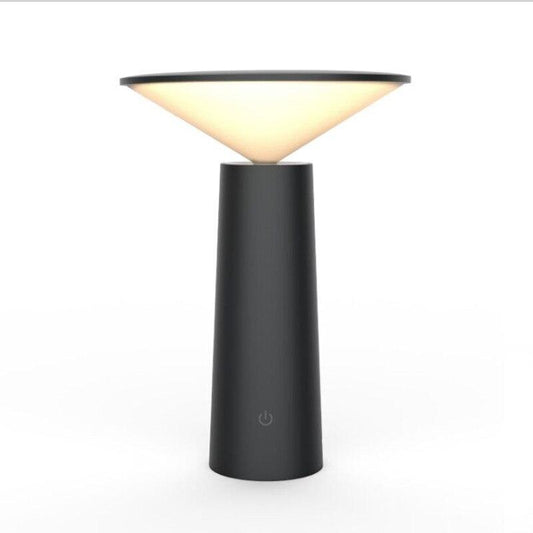 PalmGlow – Wiederaufladbare LED-Tischlampe mit warmem Design und dimmbarer Funktion