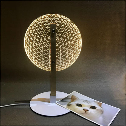 AvantaGlow – 3D Tischlampe mit Holzakzenten und innovativem Lichtdesign