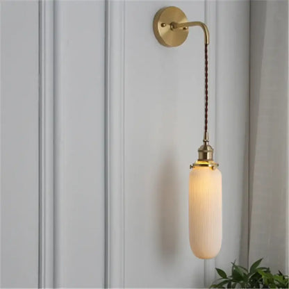 Zeitlose Eleganz: Nordisches Weißes Porzellan Wandlampe