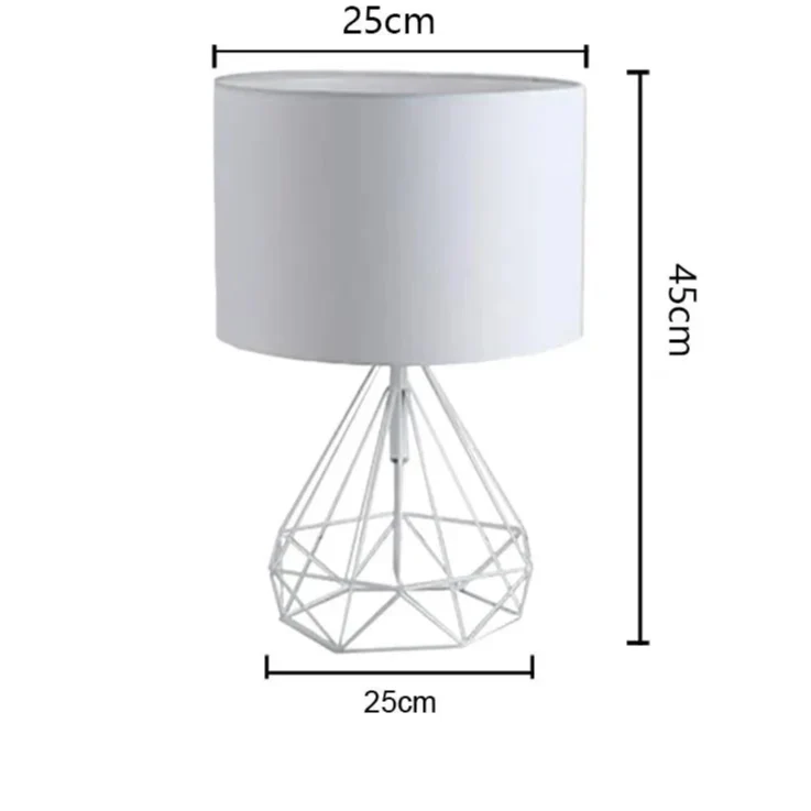 Schwarze Nordische Retro Geometrische Schreibtischlampe