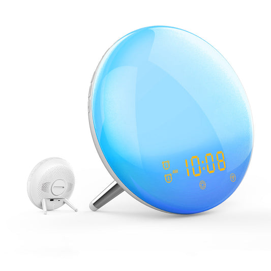 Stilvoller LED-Wecker mit Farbwechsel – Kabelloses Design für maximale Flexibilität