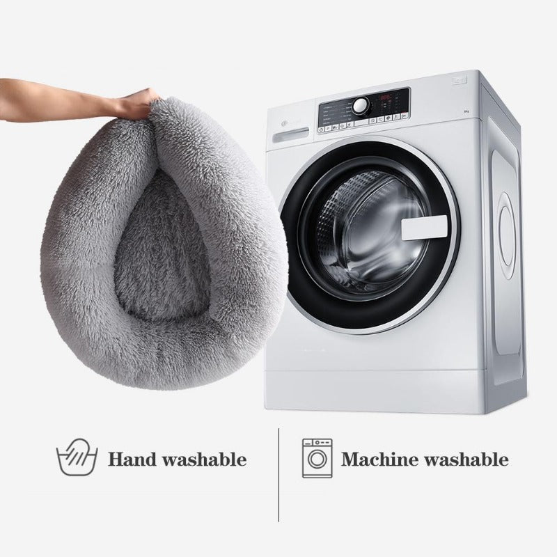 Beruhigendes Donut-förmiges Körbchen für Hunde und Katzen - CocoonPaw