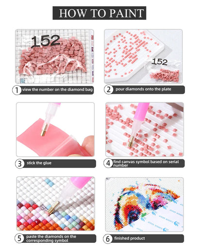 Tier Affe Panda Toilet Malerei Kunst DIY Stickerei