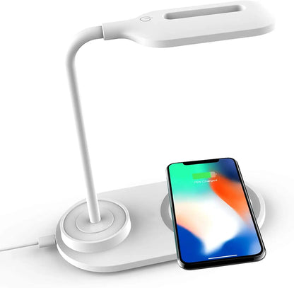 Drahtlose Schnelllade-Tischlampe - Schneller kabelloser Ladegerät für iPhone & Samsung