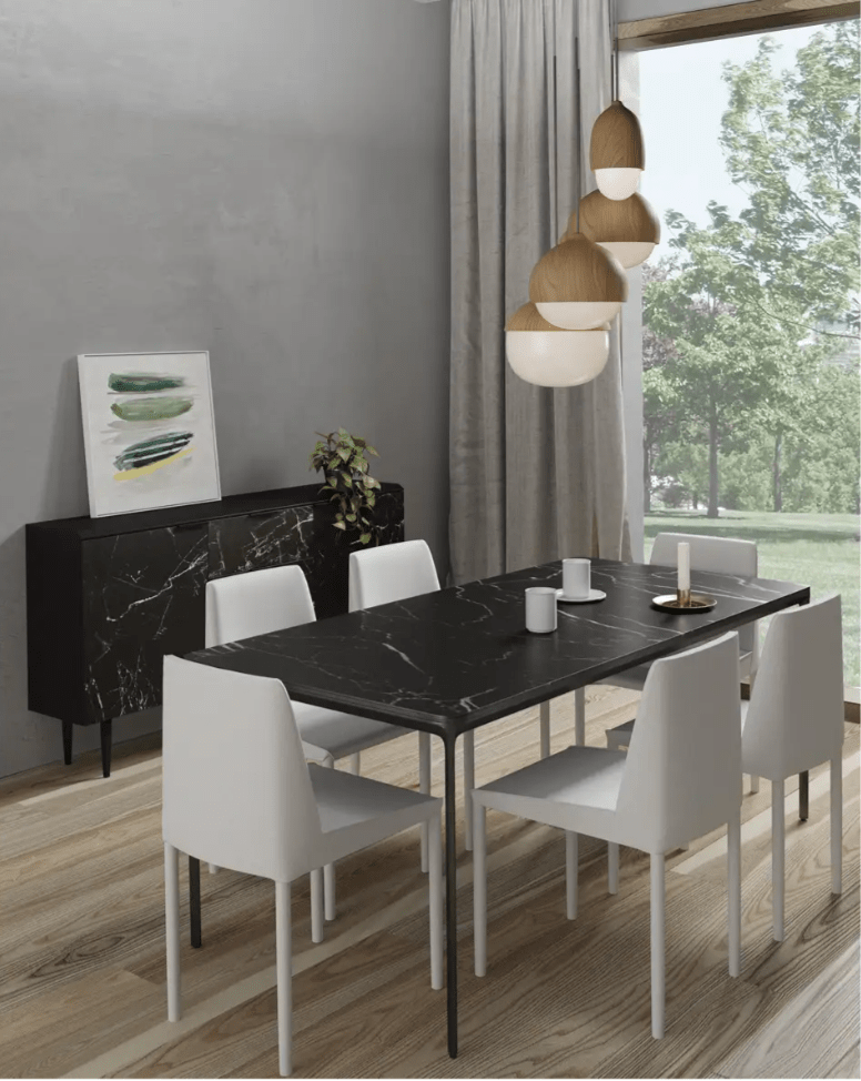 Hängeleuchte mit Glas & Holzoptik – Skandinavisches Design – E27