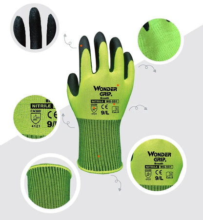 Arbeitshandschuhe mit Wunder-Grip – Rutschfeste Handschuhe für Gartenarbeit und Handwerk