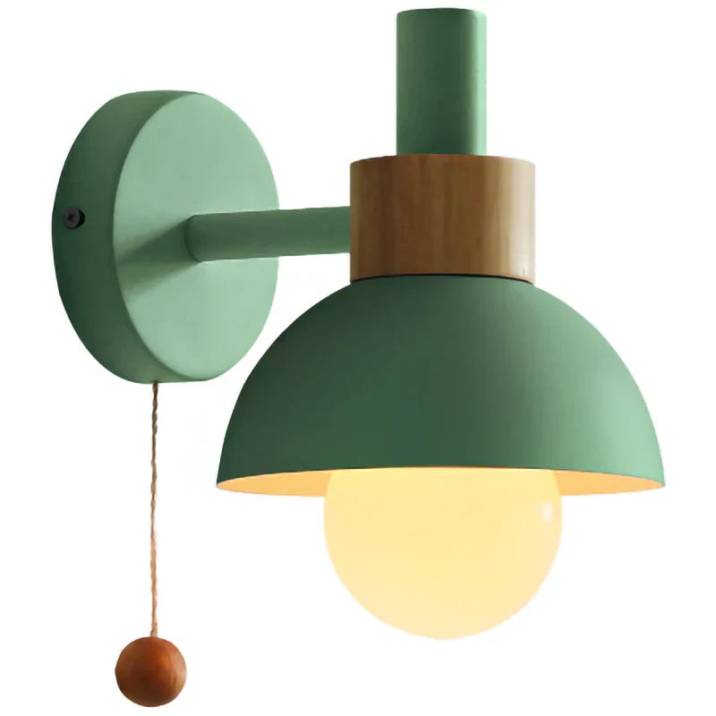 Weiße Macaron-Wandlampe