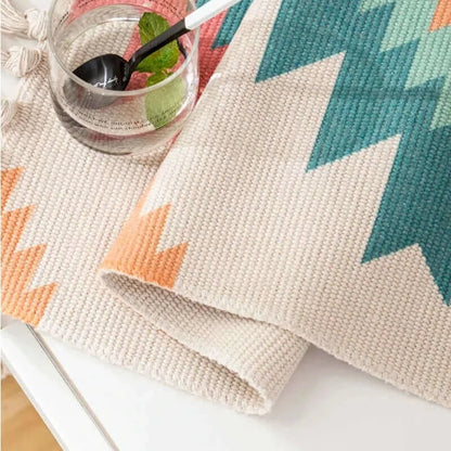 Macrame Hängender Baumwollteppich