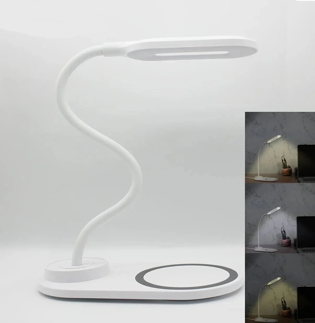 Drahtlose Schnelllade-Tischlampe - Schneller kabelloser Ladegerät für iPhone & Samsung