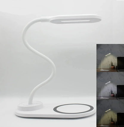 Drahtlose Schnelllade-Tischlampe - Schneller kabelloser Ladegerät für iPhone & Samsung